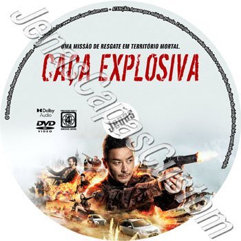 Label DVD Caça Explosiva