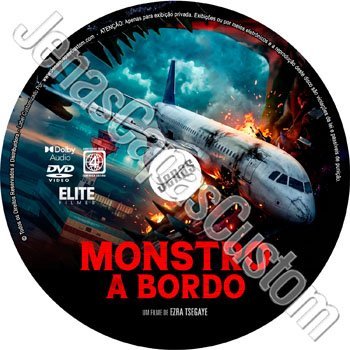 Label DVD Monstro A Bordo