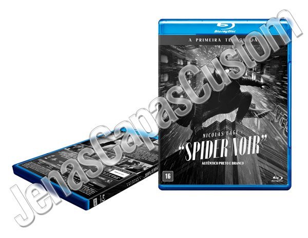 Capa Blu-ray Spider-Noir - 1ª Temporada preto e branco