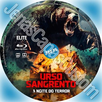 Label Blu-ray Urso Sangrento - A Noite Do Terror