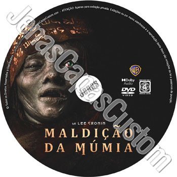 Label DVD Maldição Da Múmia