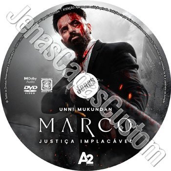 Label DVD Marco - Justiça Implacável