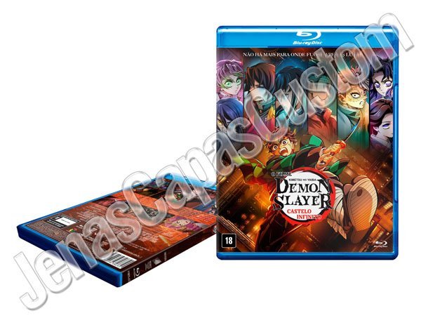 Capa Blu-ray Demon Slayer - Kimetsu No Yaiba - Castelo Infinito - O FIlme