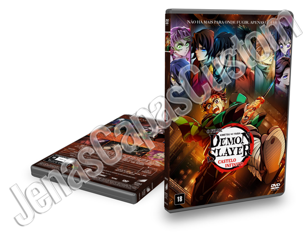 Capa DVD Demon Slayer - Kimetsu No Yaiba - Castelo Infinito - O FIlme