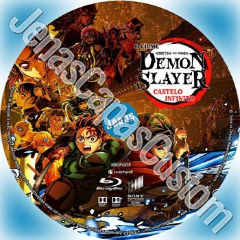 Label Blu-ray Demon Slayer - Kimetsu No Yaiba - Castelo Infinito - O FIlme
