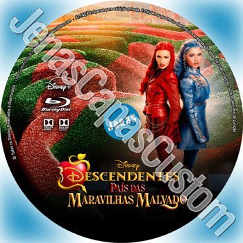 Label Blu-ray Descendentes - País Das Maravilhas Malvado