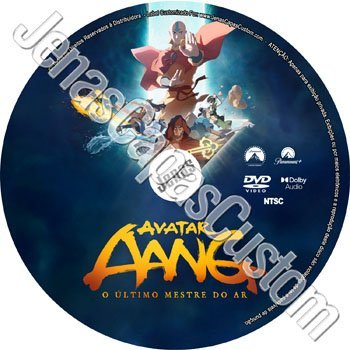 Label DVD Avatar Aang - O Último Mestre Do Ar