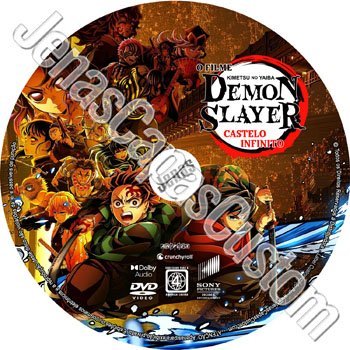 Label DVD Demon Slayer - Kimetsu No Yaiba - Castelo Infinito - O FIlme