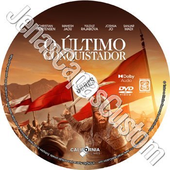 Label DVD O Último Conquistador