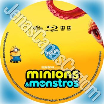 Label Blu-ray Minions E Monstros