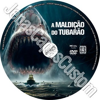 Label DVD A Maldição Do Tubarão