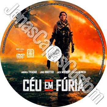Label DVD Céu Em Fúria