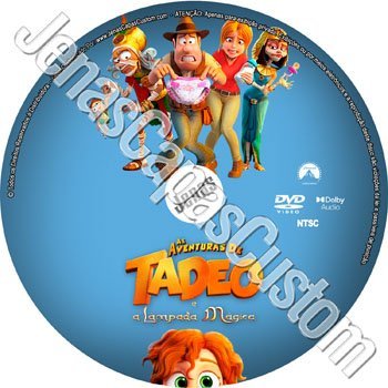 Label DVD As Aventuras De Tadeo E A Lâmpada Mágica